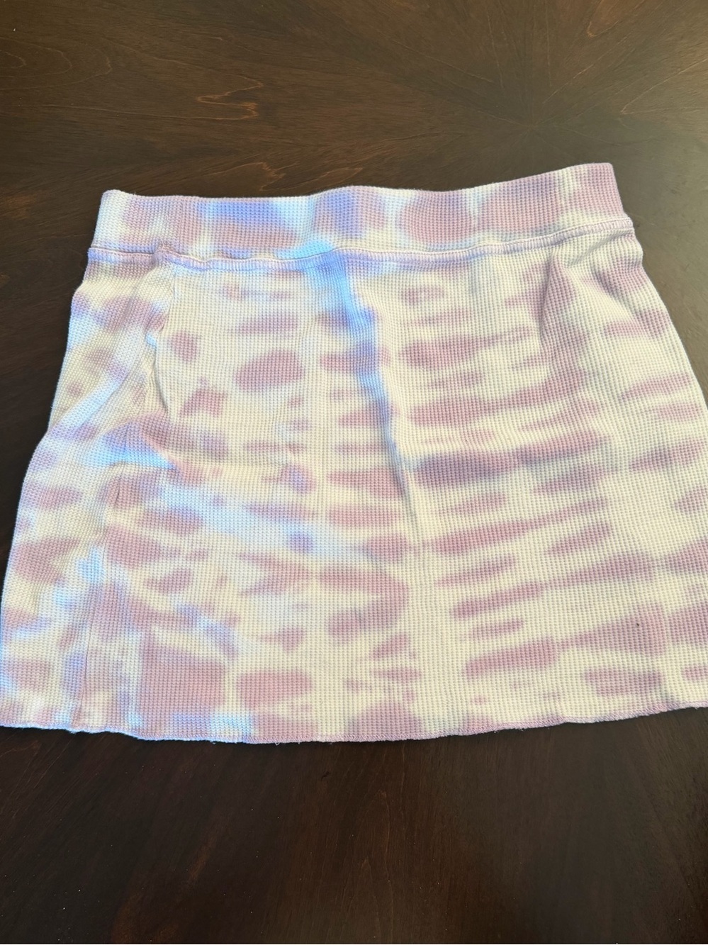 Women’s Lavender Tie-Dye Knit Mini Skirt
